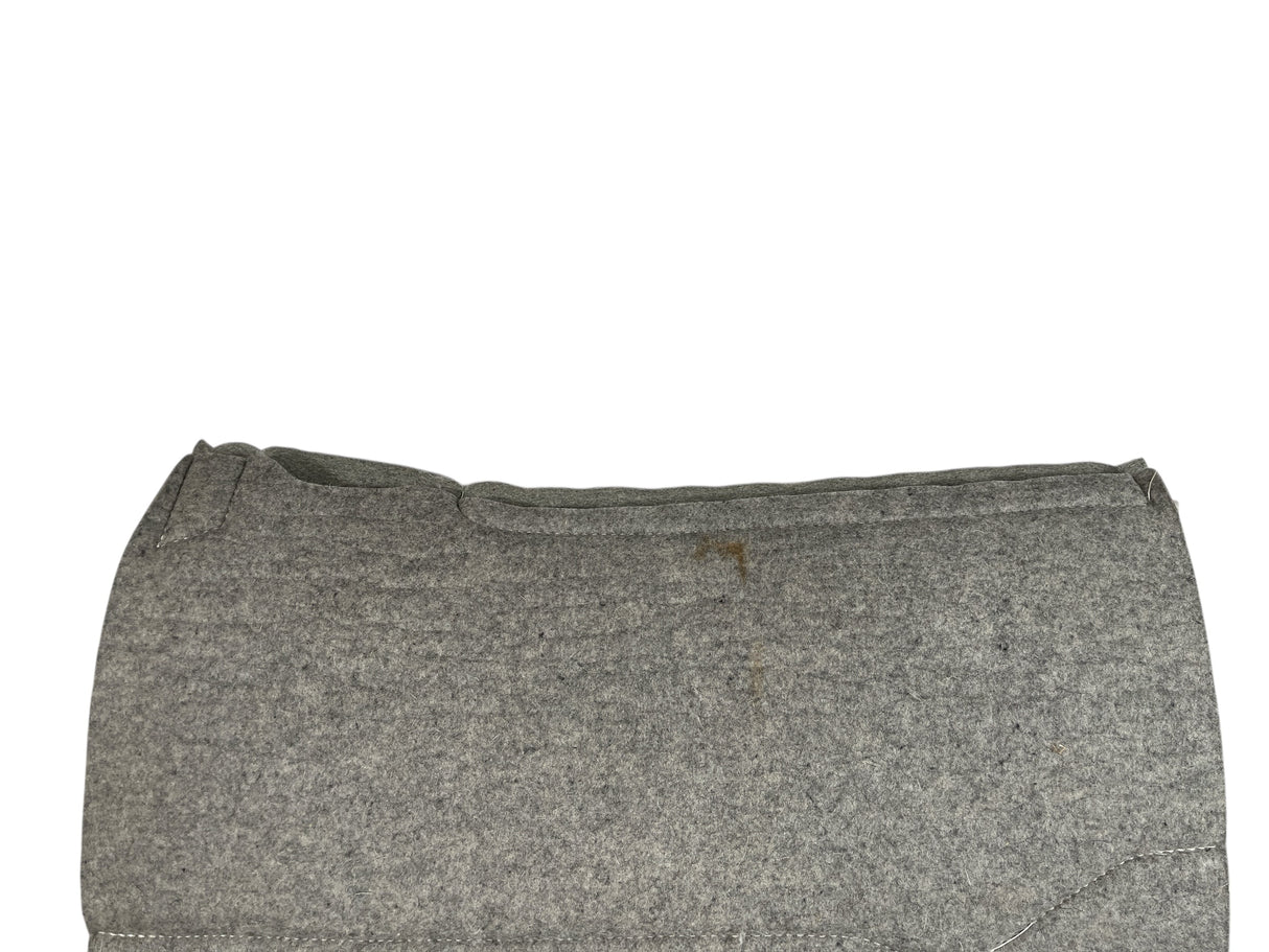 32x32 1.25" Kush Gray Wool Saddle Pad (#120753)
