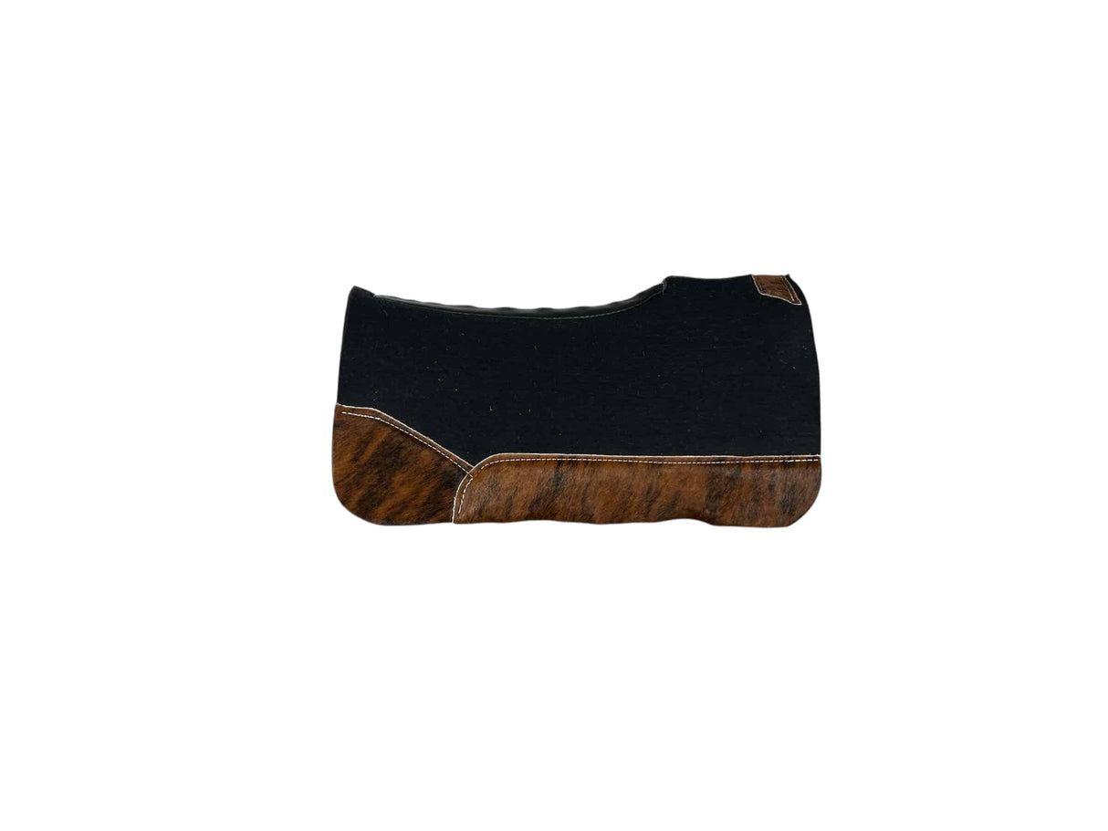 28x28 1" Kush Black Wool Deep Contour Saddle Pad (#121457)