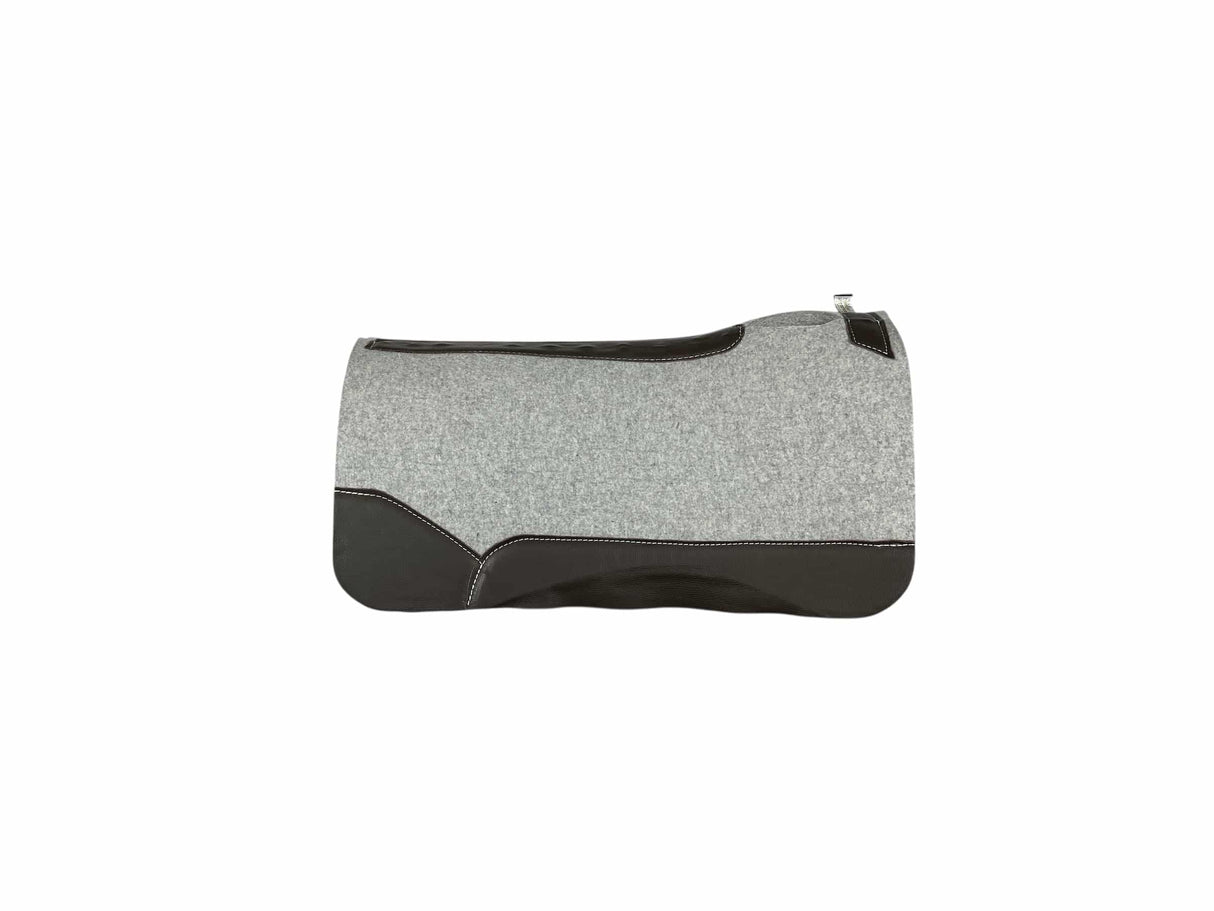 32x32 1.25" Gray Kush Wool Saddle Pad (#122386)