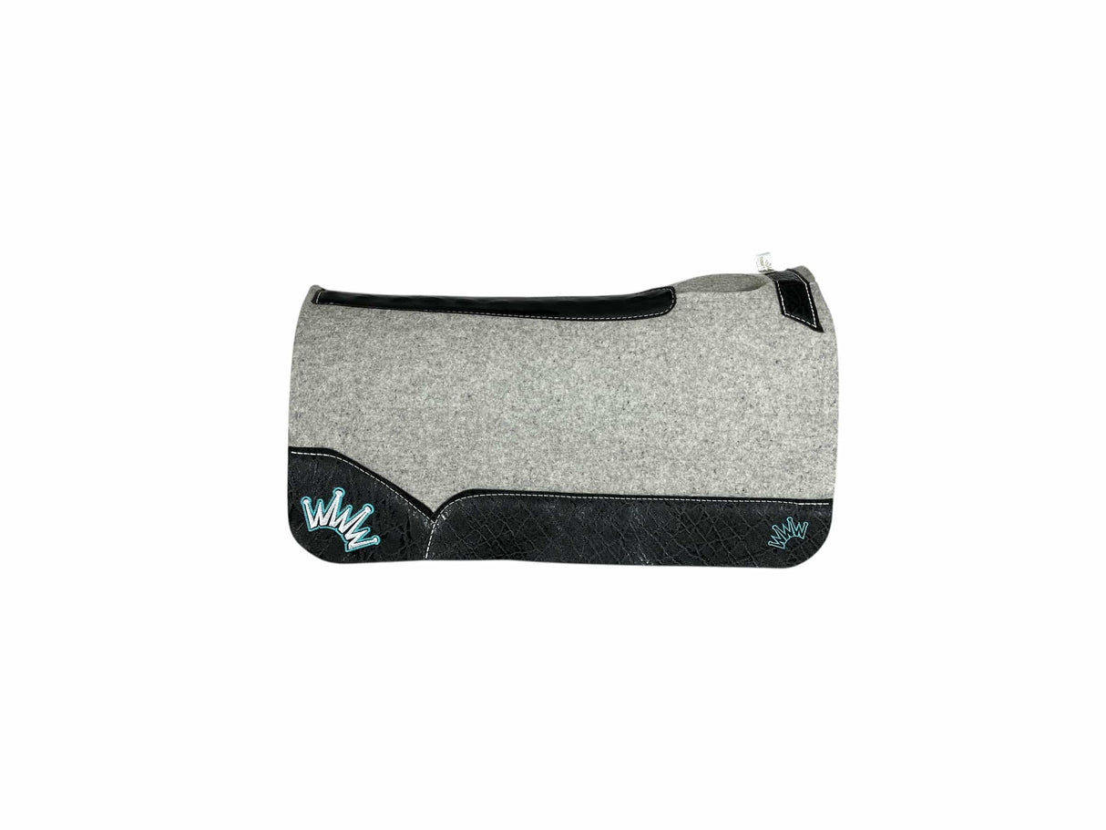 32x32 1" Kush Gray Wool Saddle Pad (#121737)