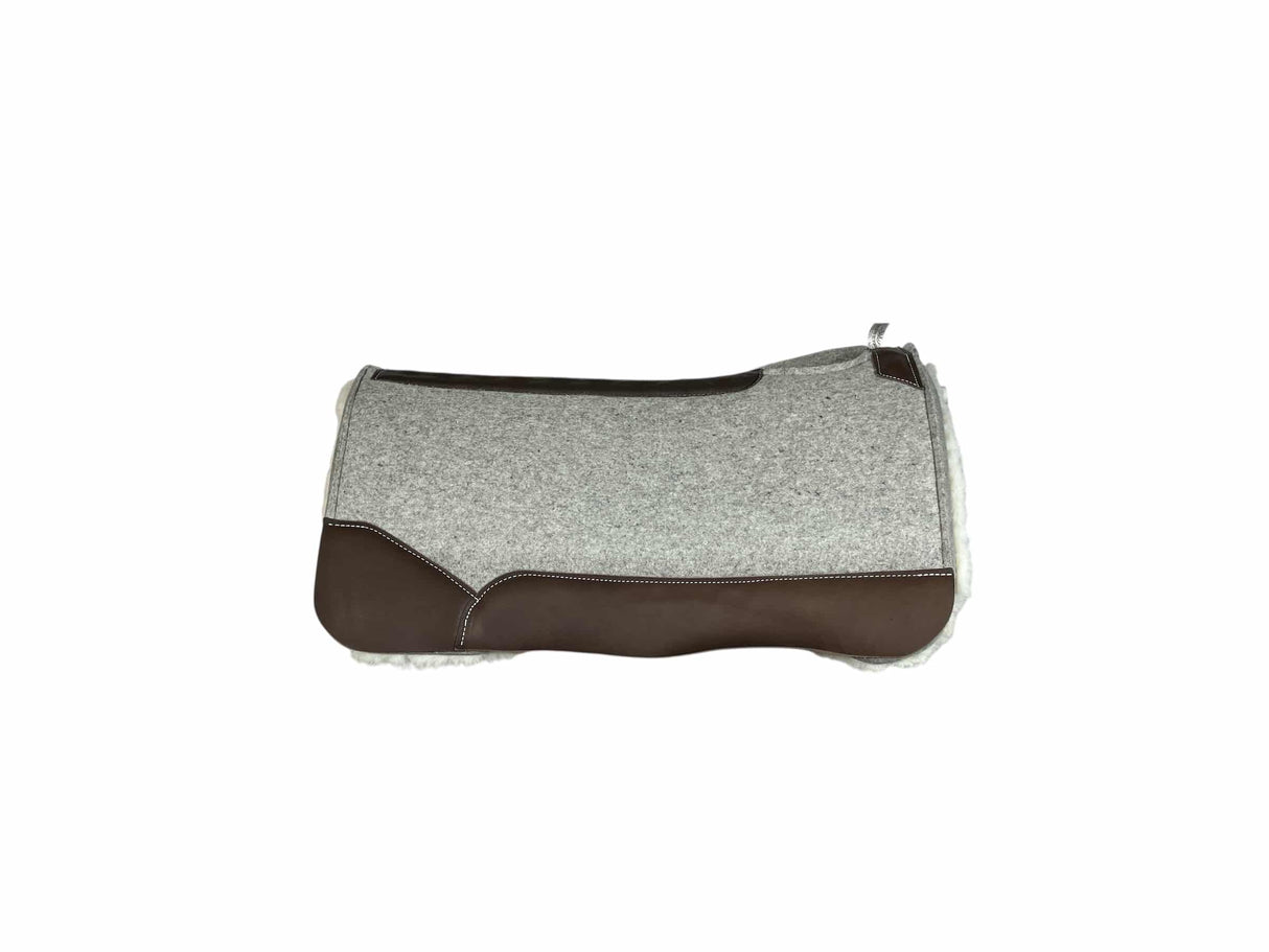 32x32 1" Gray Kush Fleece Saddle Pad (#122413)