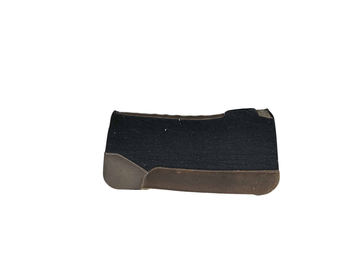 32x32 1.25" Black Kush Wool Saddle Pad (#122367)