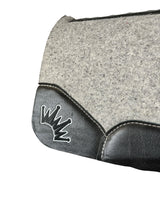 30x30 1" Kush Gray Wool Saddle Pad (#121968)
