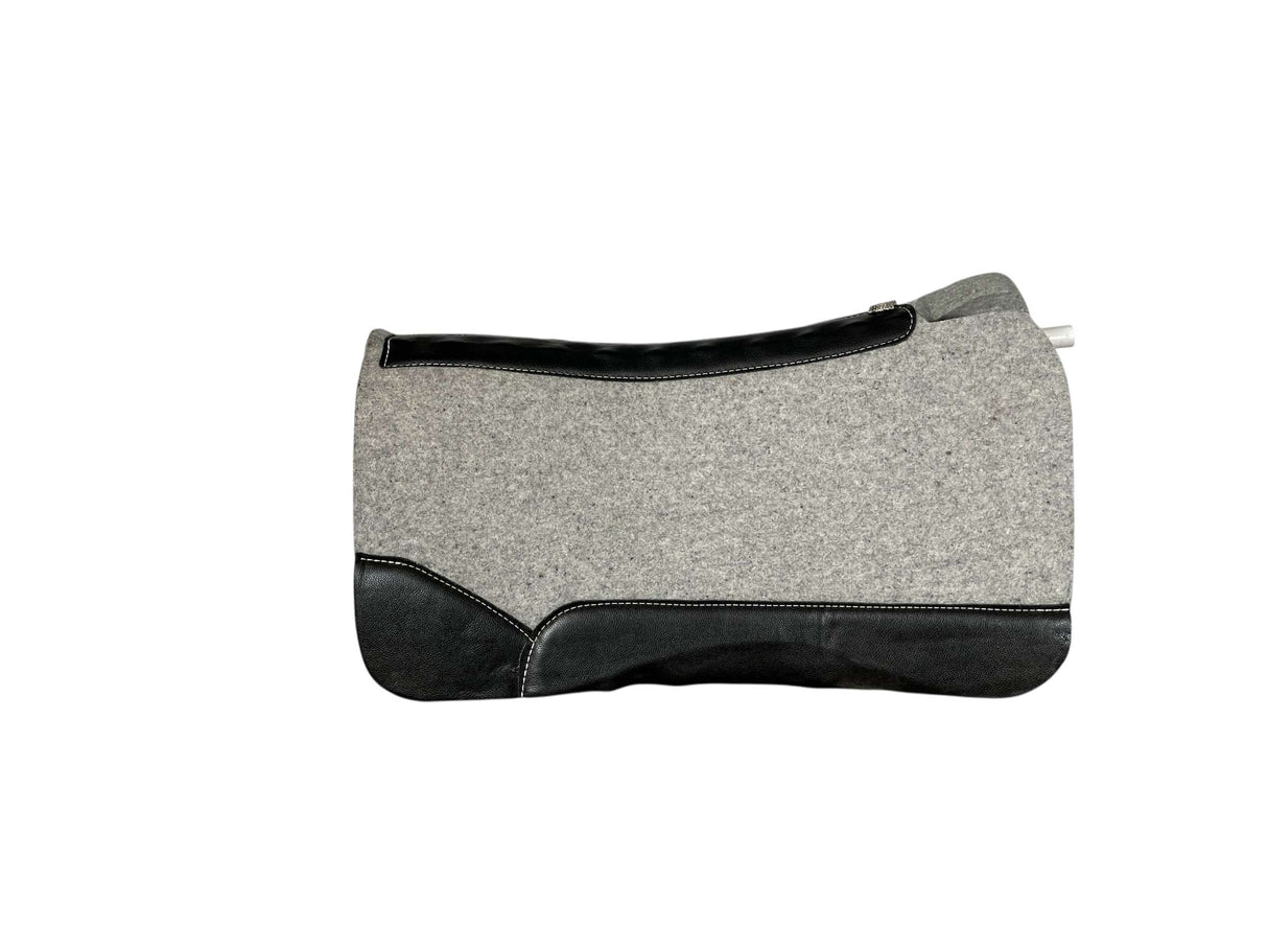 32x32 1" Gray Kush Wool Open Petite Saddle Pad (#122360)