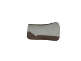 28x28 3/4" Gray Kush Wool Open Petite Saddle Pad (#122641)