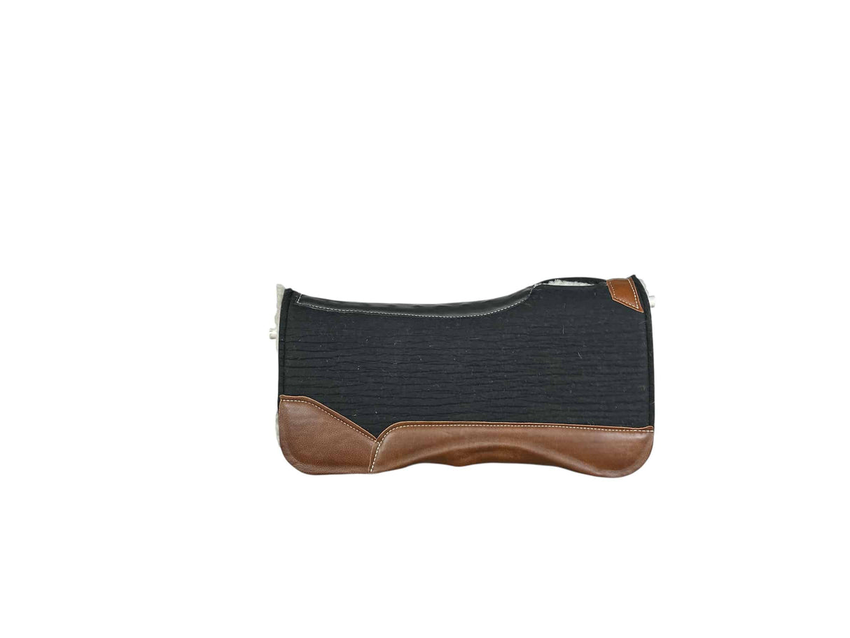30x30 3/4" Black Kush Fleece Gooseneck Saddle Pad (#122682)
