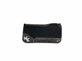 28x28 3/4" Black Kush Wool Saddle Pad (#122766)