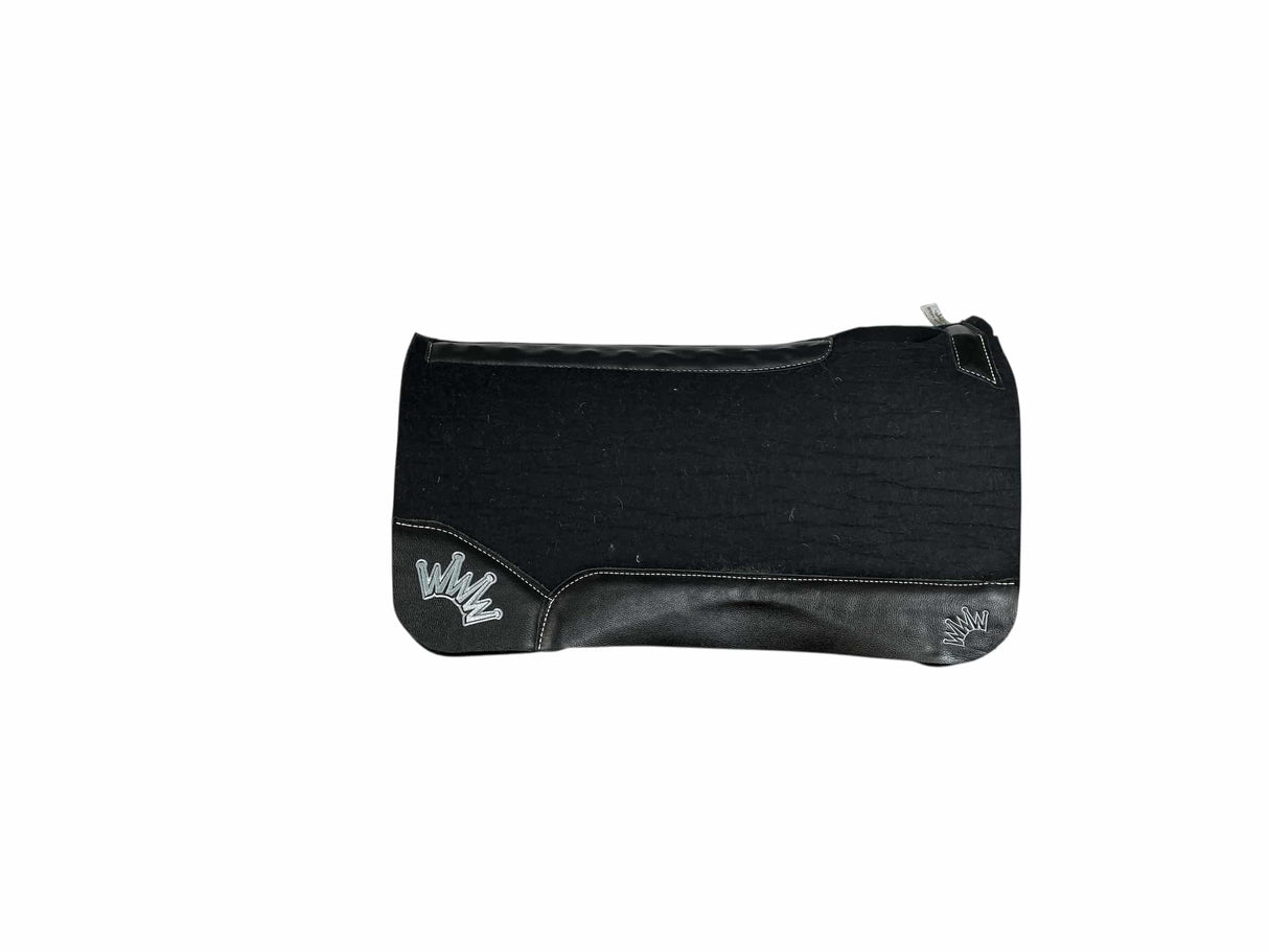32x32 1.25" Black Kush Wool Saddle Pad (#122769)