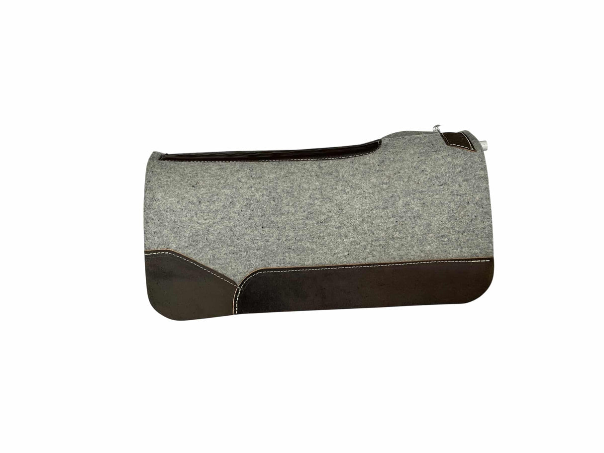 32x32 1" Grey Kush Wool Saddle Pad (#123013)