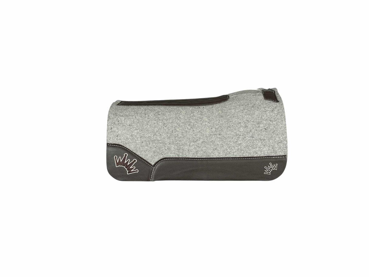 30x30 1" Kush Gray Wool Saddle Pad (#123158)