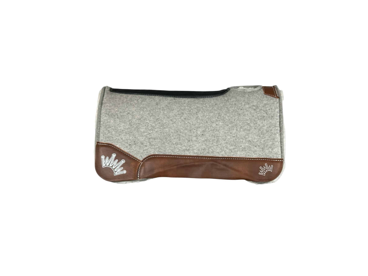 32x32 3/4" Gray Kush Fleece Saddle Pad (#123204)