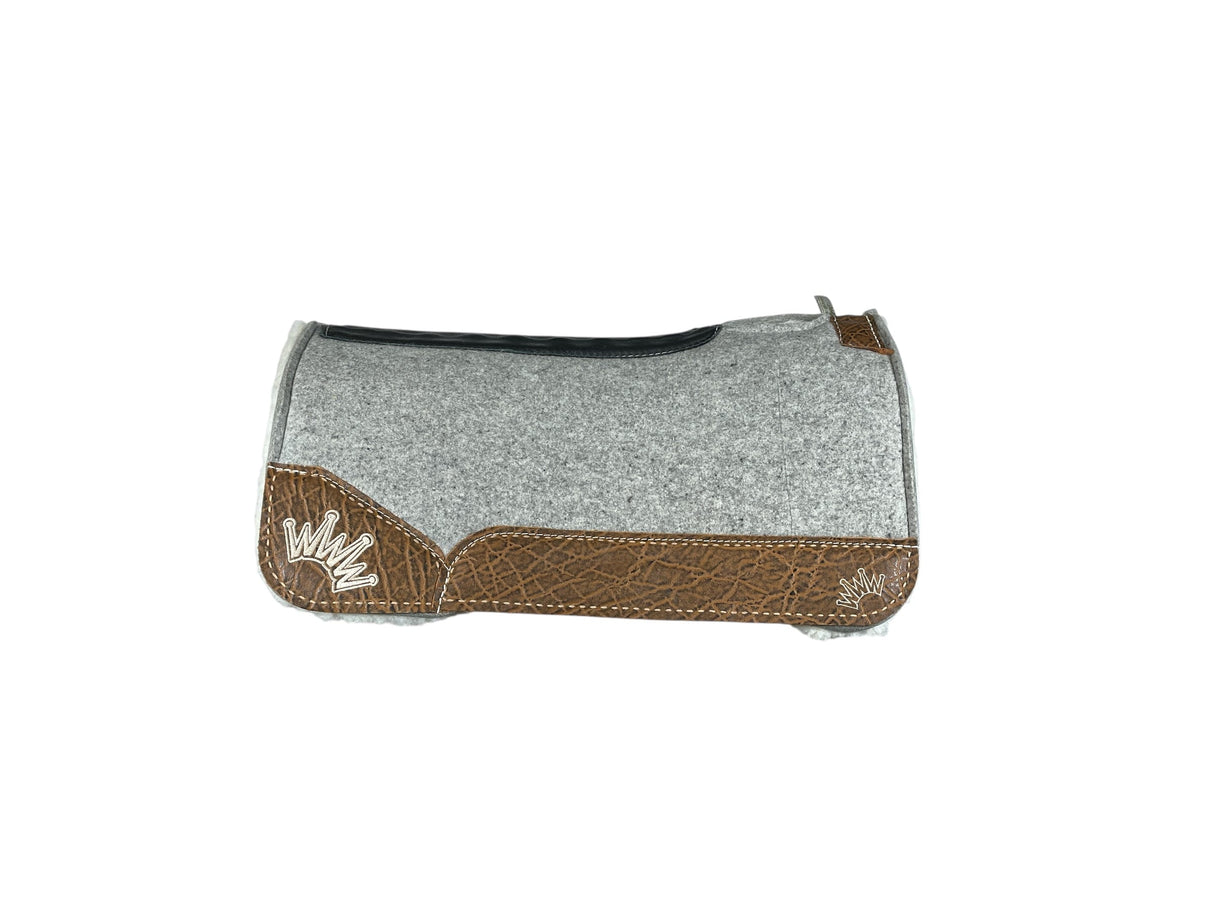 30x30 3/4" Gray Kush Fleece Saddle Pad (#123213)