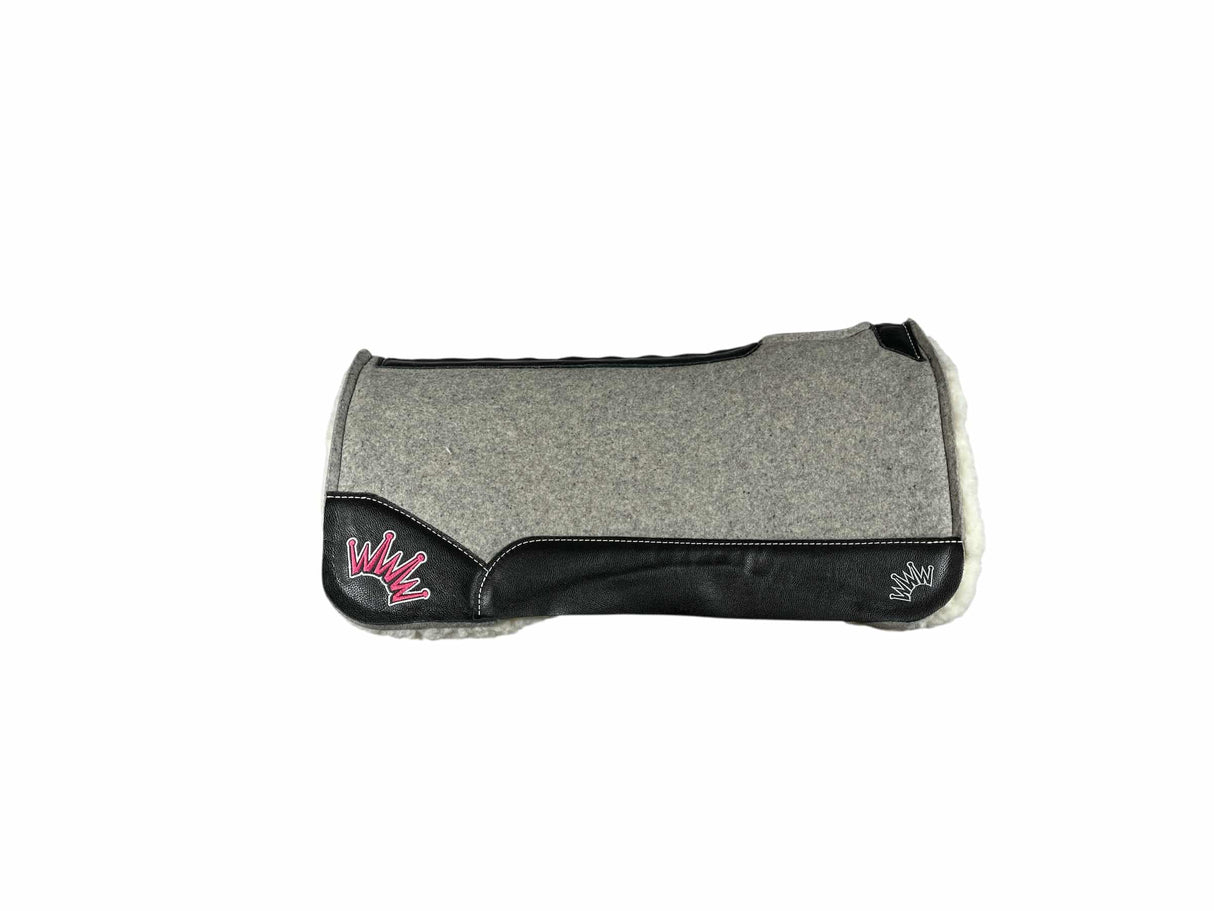 32x32 3/4" Gray Kush Fleece Saddle Pad (#123198)