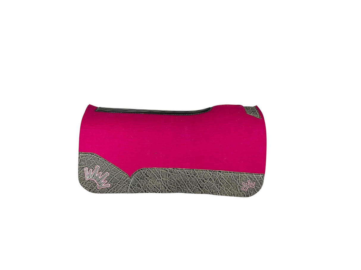 30x30 3/4" Pink Kush Wool Saddle Pad (#123317)