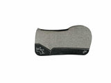 30x30 3/4" Gray Kush Wool Open Extended Wither Saddle Pad (#123296)