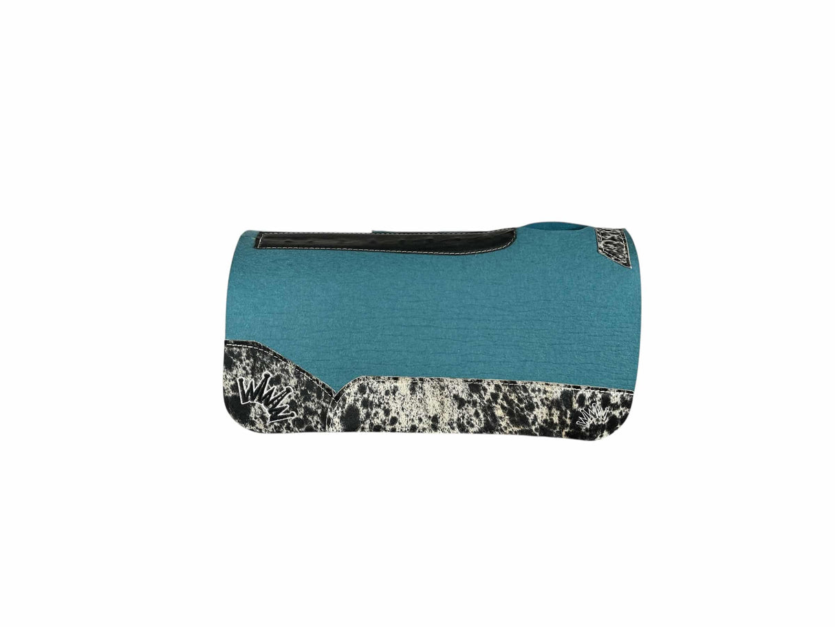 30x30 3/4" Kush Turquoise Wool Saddle Pad (#123229)