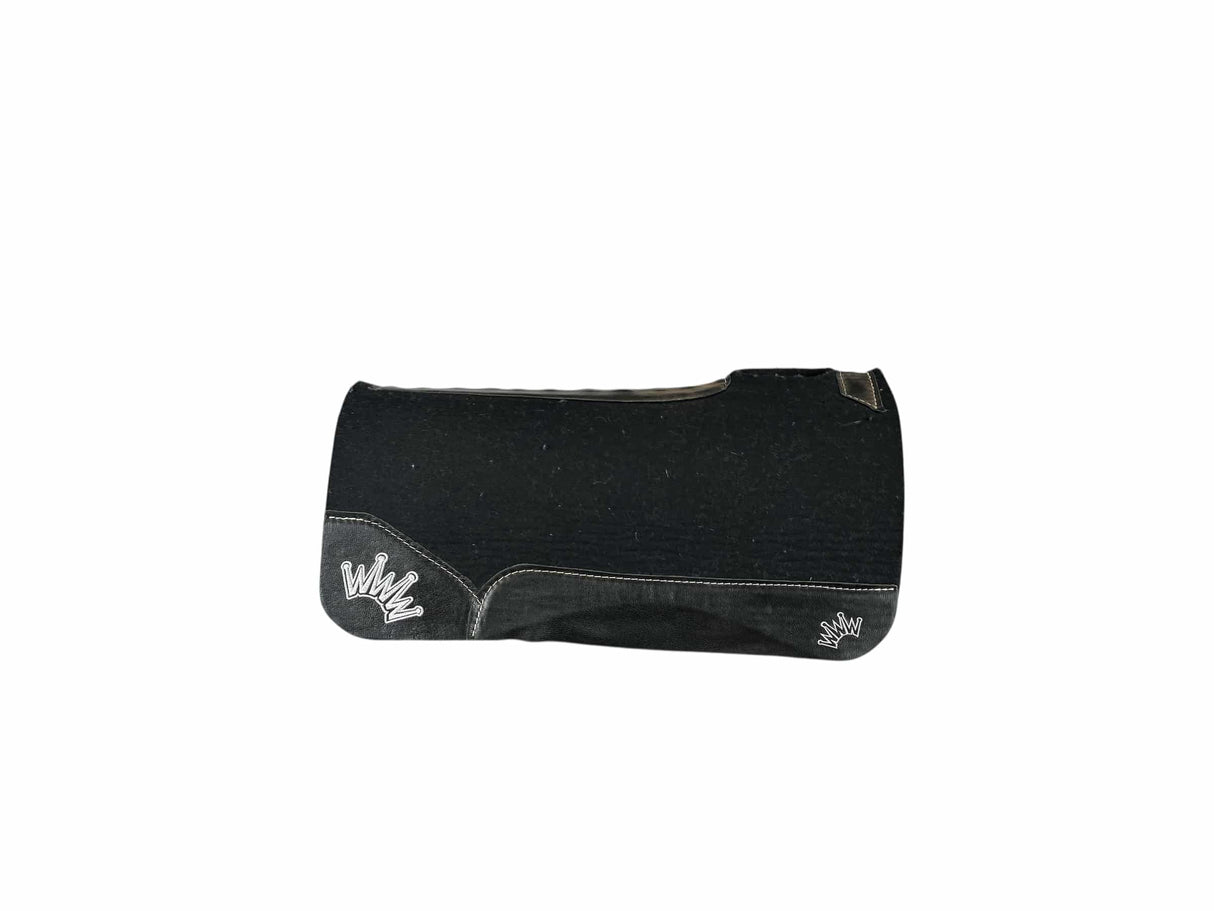 30x30 3/4" Black Kush Wool Saddle Pad (#123312)