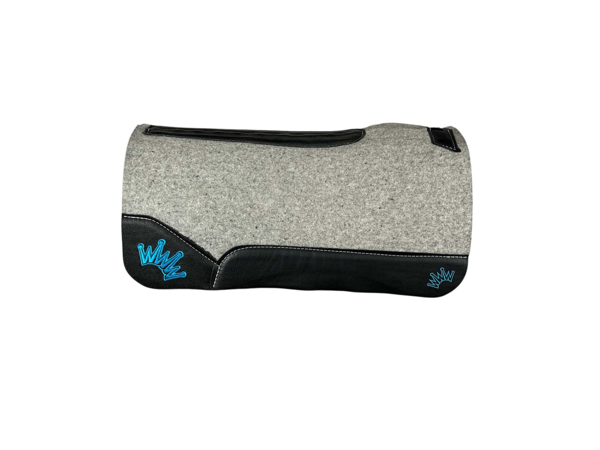 30x30 1" Kush Gray Wool Saddle Pad (#123360)