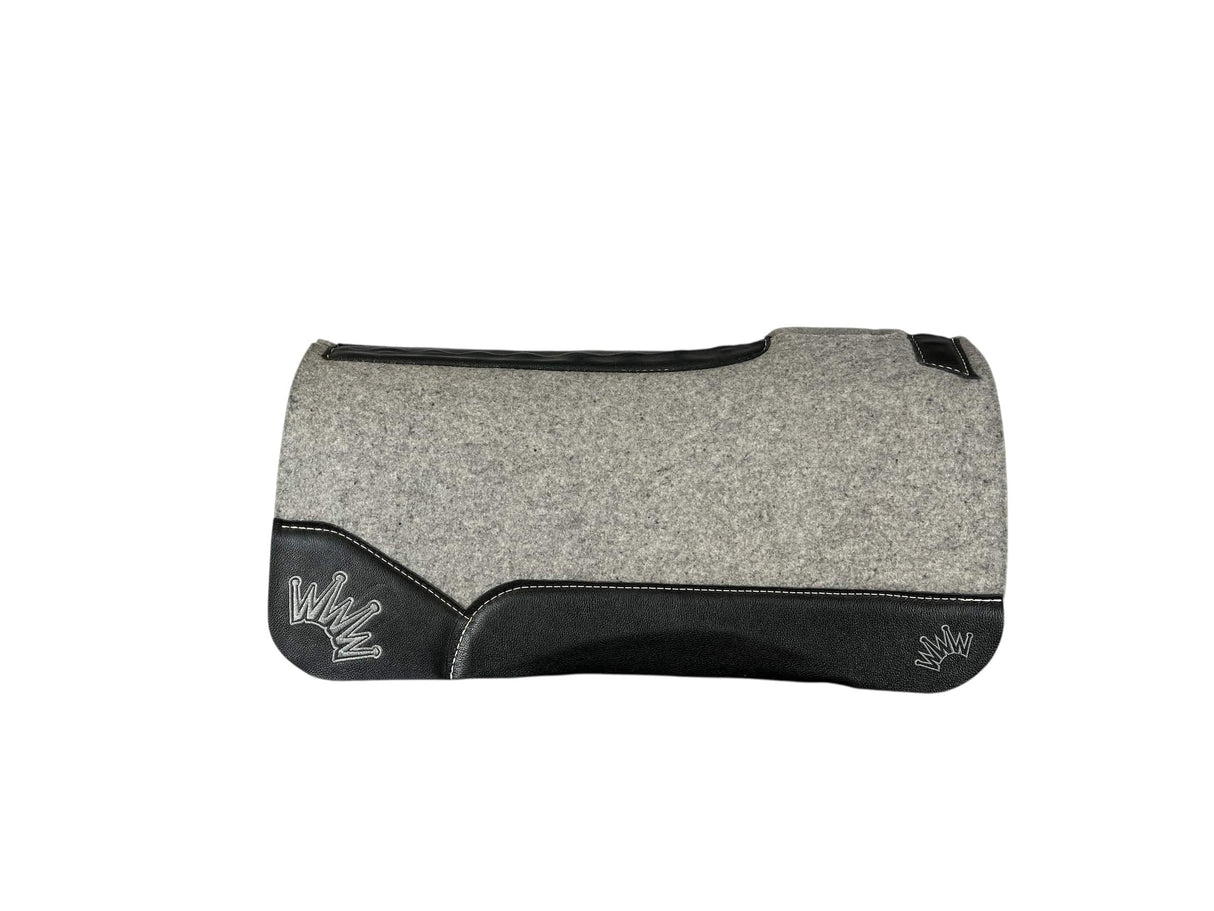 30x30 1" Kush Gray Wool Saddle Pad (#123364)