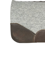 32x32 1.25" Gray Kush Wool Saddle Pad (#123609)