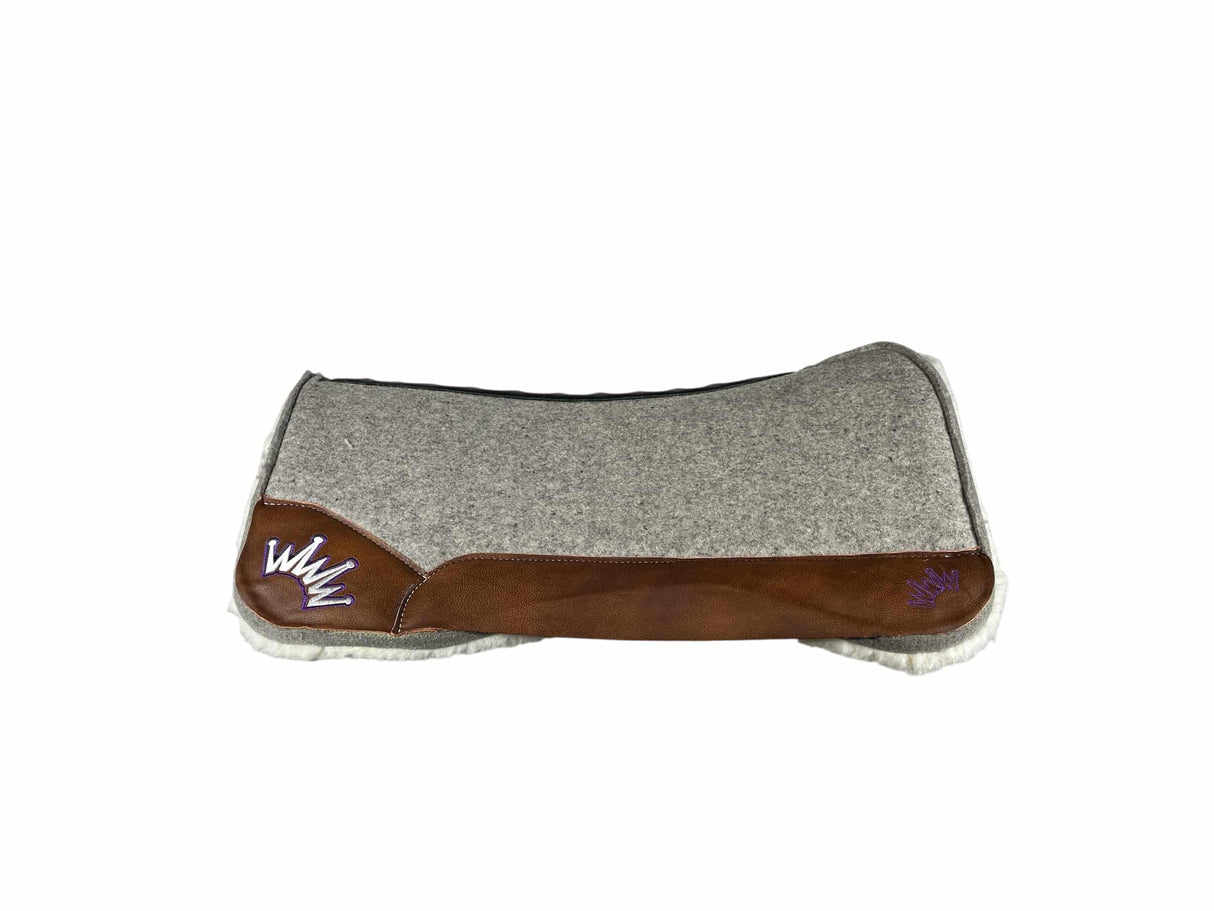 32x32 1" Gray Kush Fleece Open Petite Wither Saddle Pad (#124049)