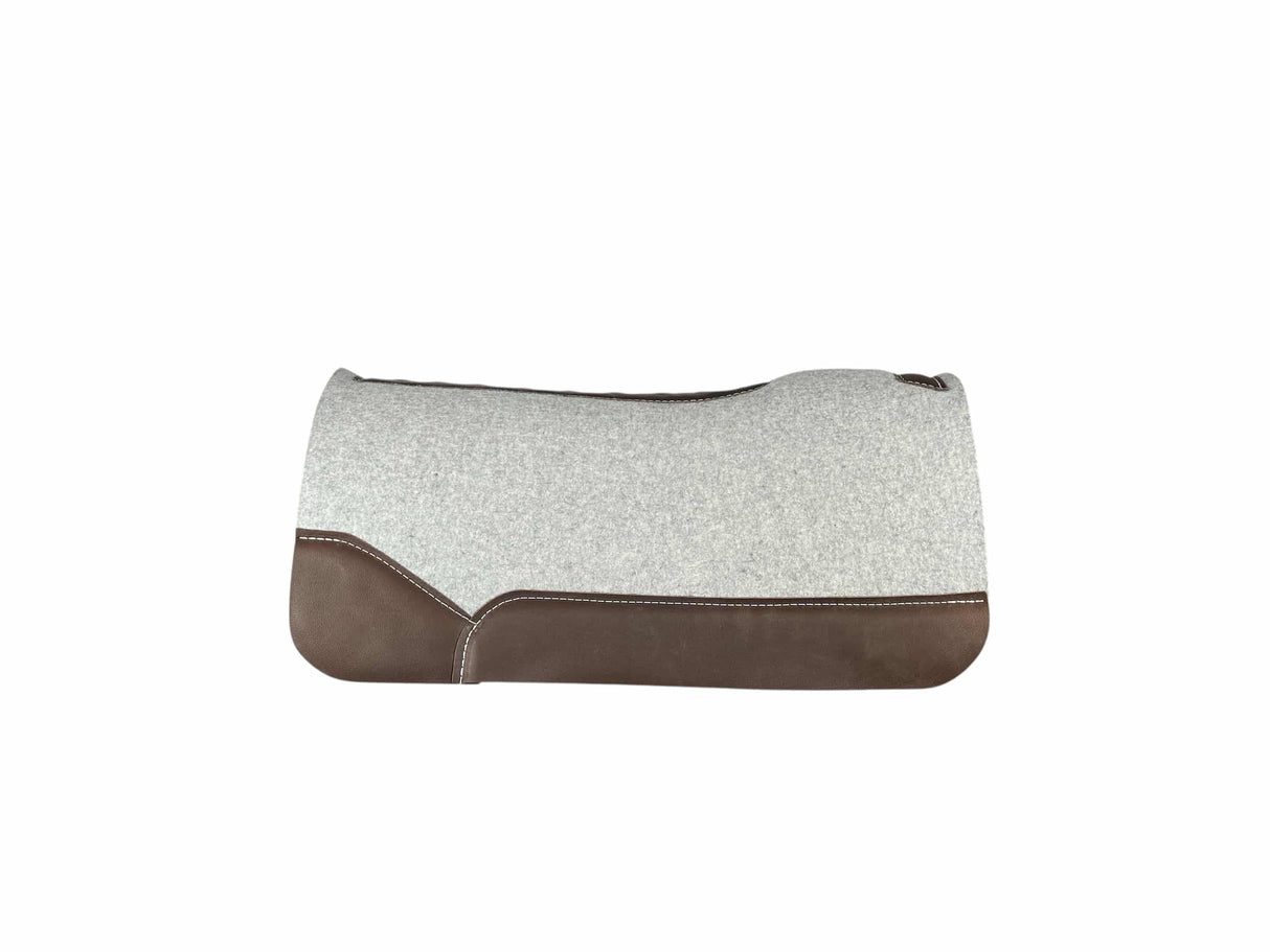 28x28 1.25" Gray Kush Wool Saddle Pad (#125071)