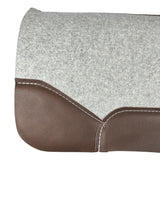 32x32 1" Gray Kush Wool Saddle Pad (#124084)