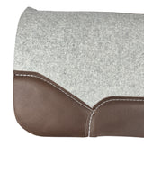 28x28 1.25" Gray Kush Wool Saddle Pad (#125071)