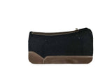 34x34 1" Black Kush Wool Open Petite Wither Saddle Pad (#124097)