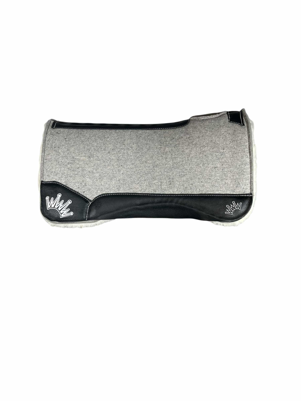 32x32 3/4" Gray Kush Fleece Saddle Pad (#131417)