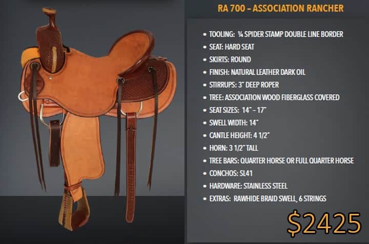 Rancher - Best Ever Saddles - Custom Tooled