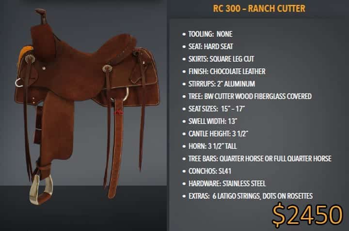 Ranch Cutter - Best Ever Saddles - Custom Tooled