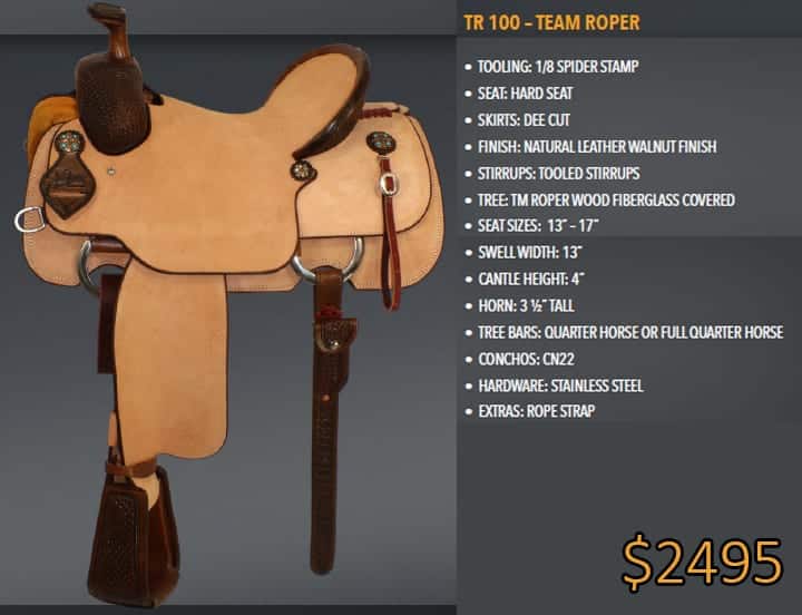 Team Ropers - Best Ever Saddles - Custom Tooled