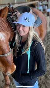 Trucker Hat White Puff Crown