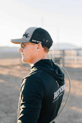 Flat Brim Herringbone Grey Hat