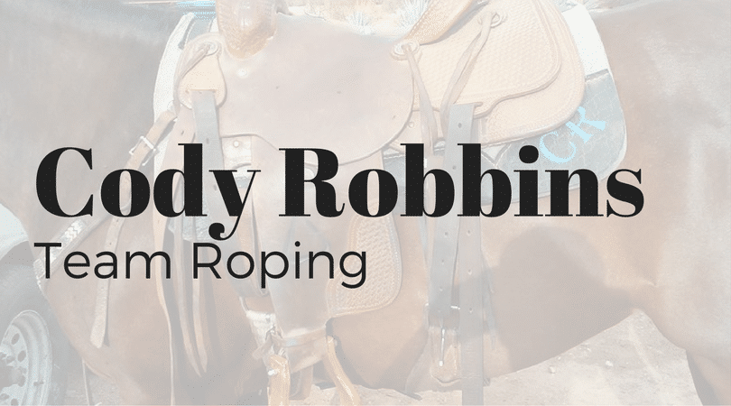 Best Ever Pads team rider Cody Robbins, team roping, rodeo