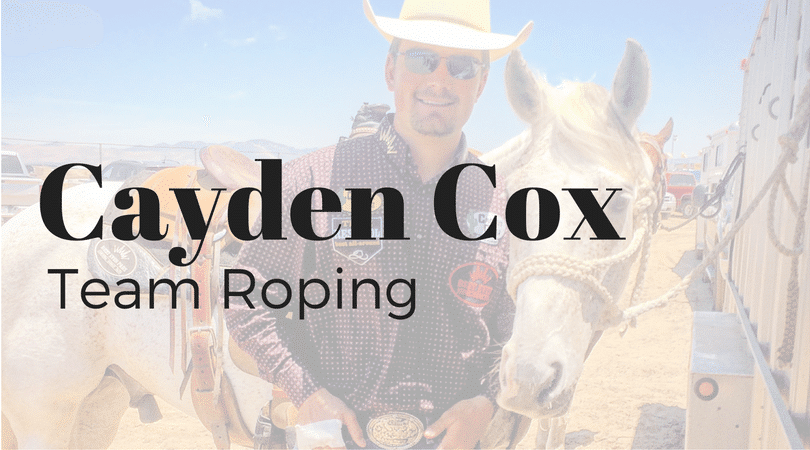 Best Ever Pads team roping team rider Cayden Cox