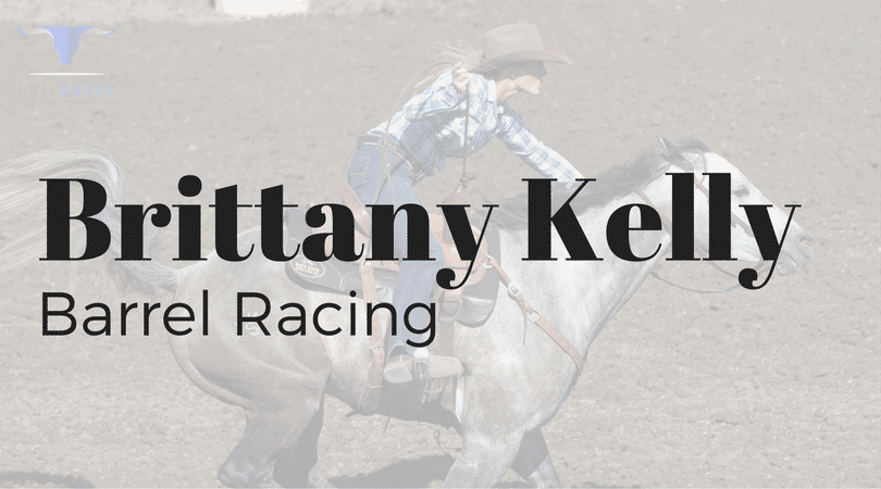 Brittany Kelly, Best Ever Pads sponsored team rider, barrel racing rodeo