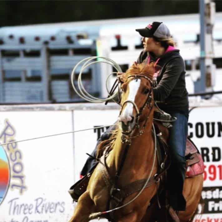 Best Ever Pads sponsored rider Casey Yates barrel racing team roping rodeo