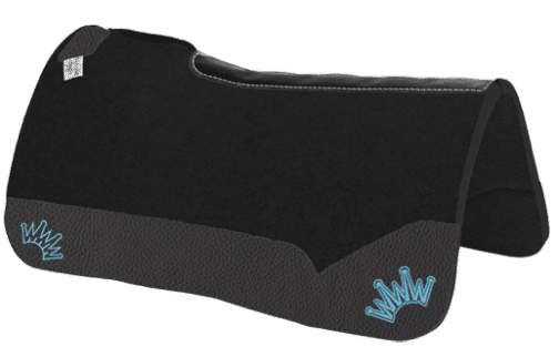 Best Ever Pads pad of the day turquoise crown patch custom western saddle pad