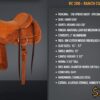 Ranch Cutter - Best Ever Saddles - Custom Tooled - Image 4