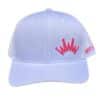 Trucker Hat White Puff Crown - Image 2