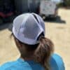 Trucker Hat Black and White Dad Style - Image 4