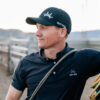 Trucker Hat Black Sport Lasercut Mesh