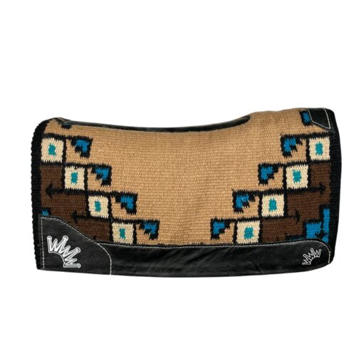 34x38 Navajo 1" Kush Wool Saddle Pad (#117516)