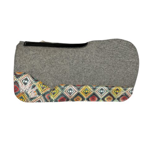 28x28 3/4" Kush Gray Wool Extended Wither Saddle Pad (#117557)