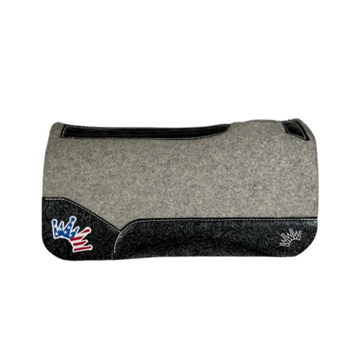 28x28 3/4" Kush Gray Wool Saddle Pad (#117536)