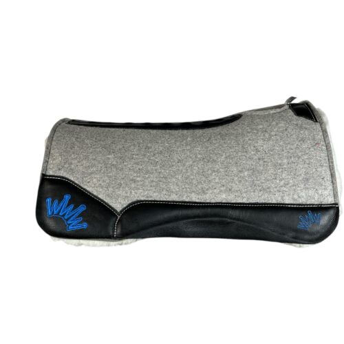 32x32 1" Gray Kush Fleece Saddle Pad (#117588)