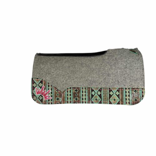 28x28 3/4" Kush Gray Wool Saddle Pad (#117615)